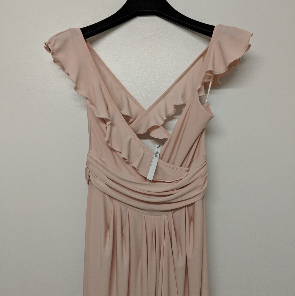 Asos light pink / coral maxi dress